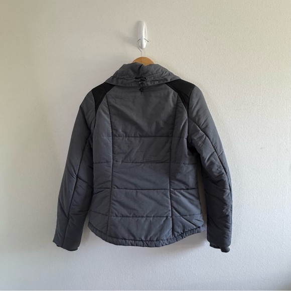Prana Gray Black Breathe Puffer Jacket size Small - Picture 2 of 9